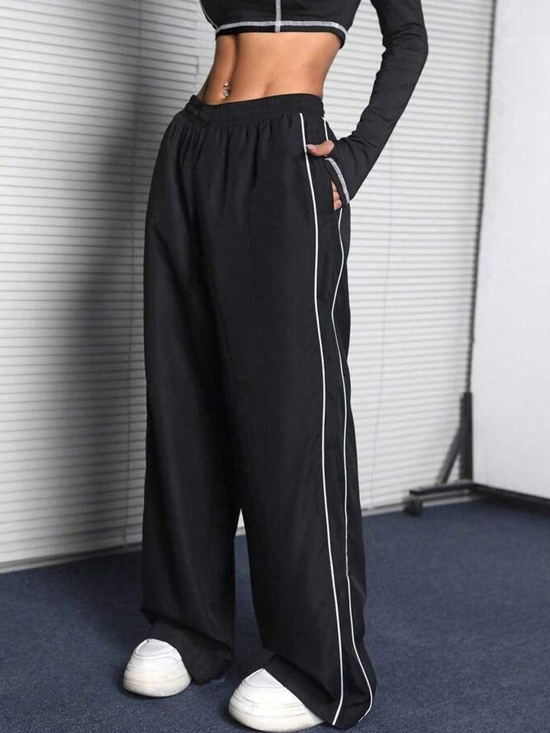 LEXREX Women High-Rise Trousers