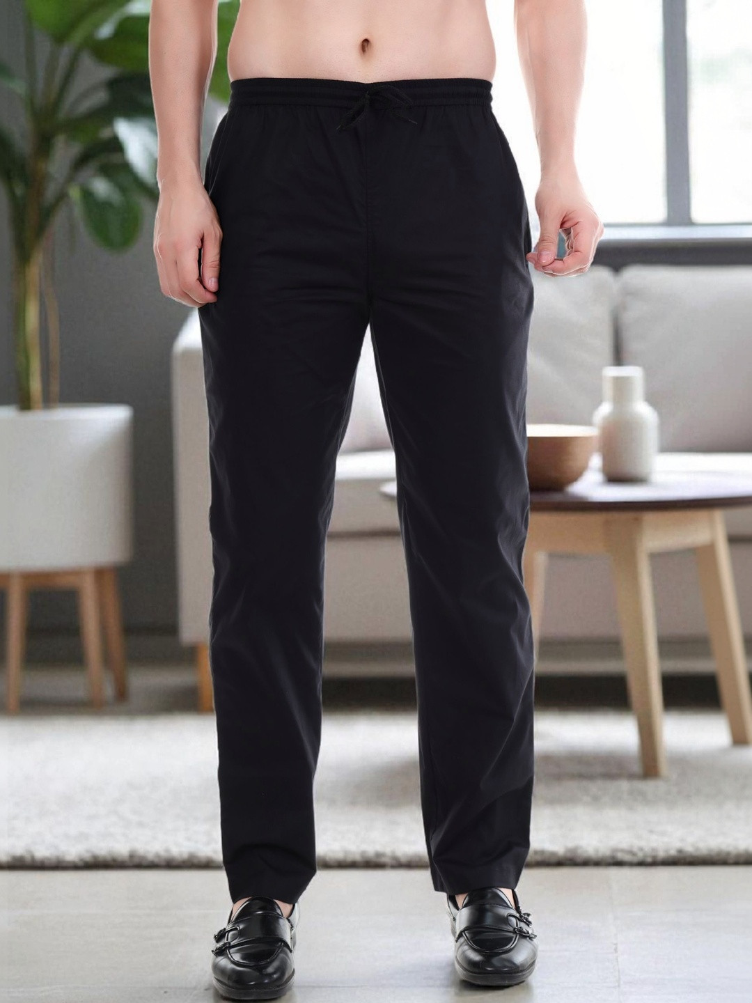 DASTEKARIGAR Pure Cotton Mid-Rise Relaxed-Fit Pyjamas