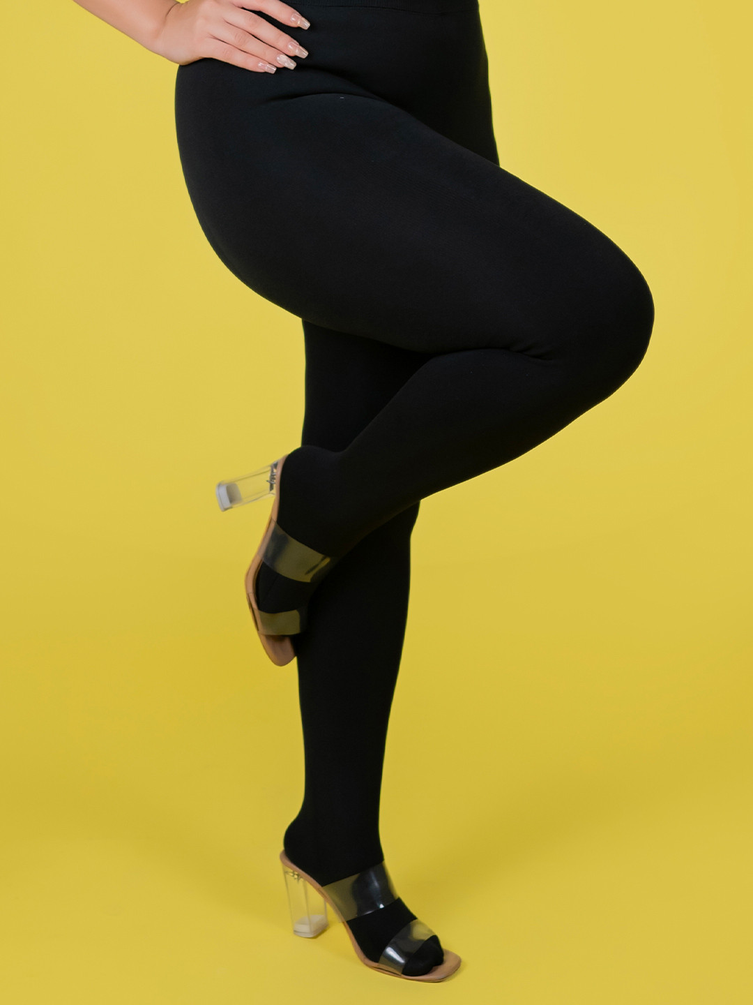 Keepfit Women Plus Size Stretchable Fur Thermal Warm Stocking