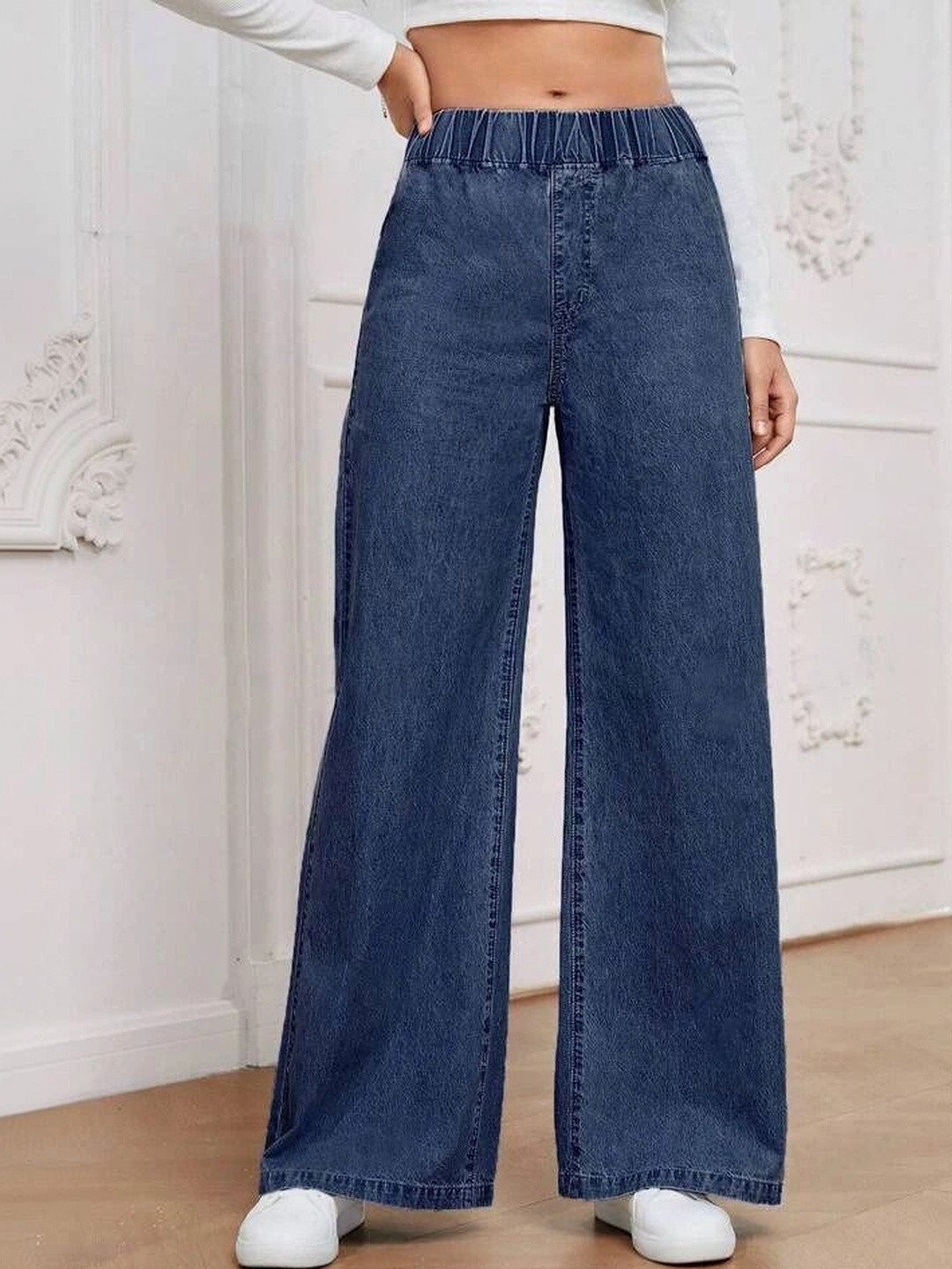 KASHIANXSTYLE Women Comfort Boyfriend Fit High-Rise Stretchable Jeans