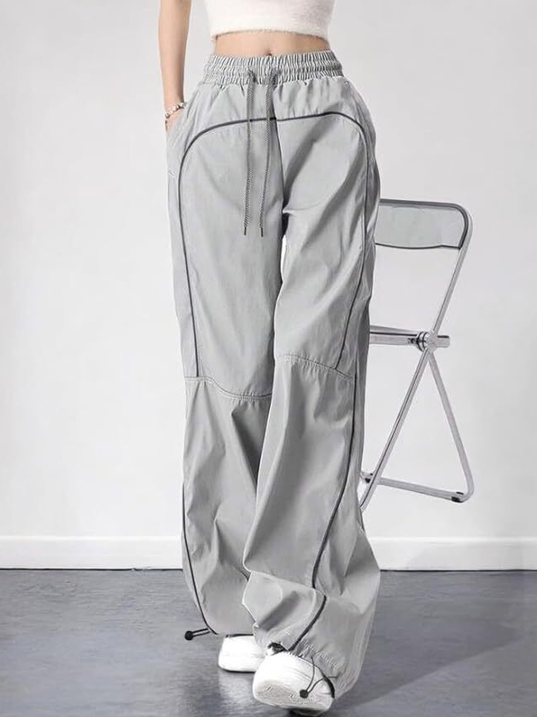 LEXREX Women High-Rise Trousers