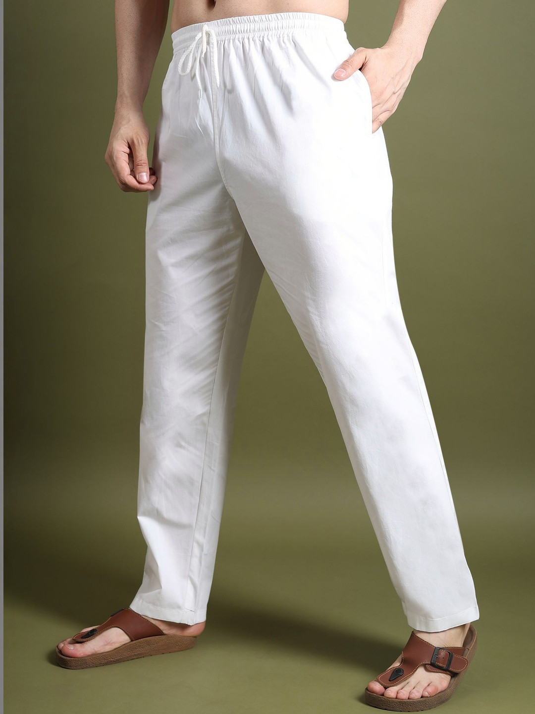 DASTEKARIGAR Cotton Relaxed-Fit Pyjamas