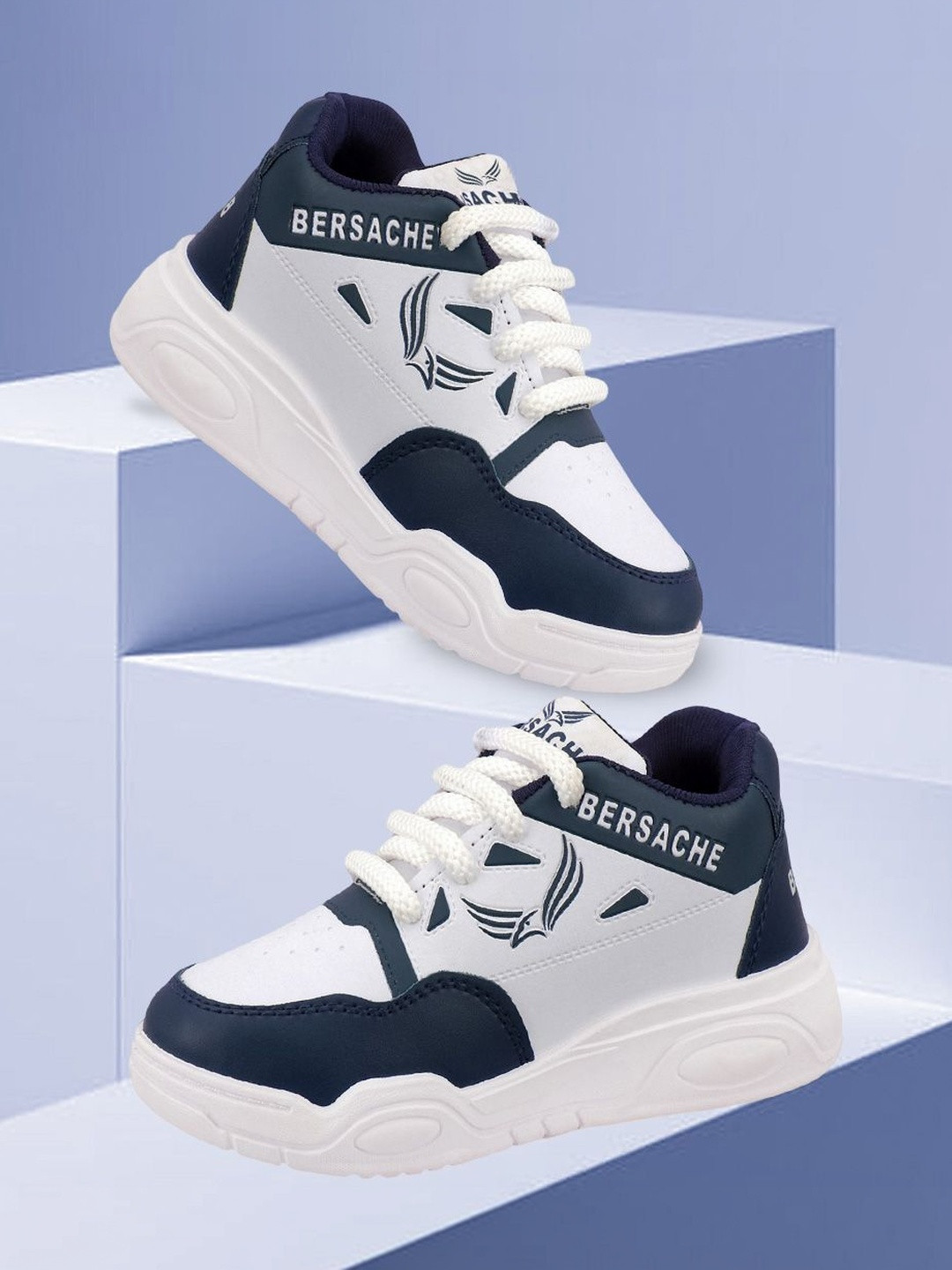 BERSACHE Boys Colourblocked Sneakers