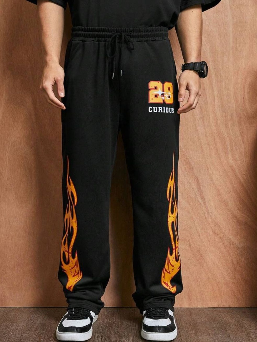 Dopestar Men Typography Relaxed Fit Joggers