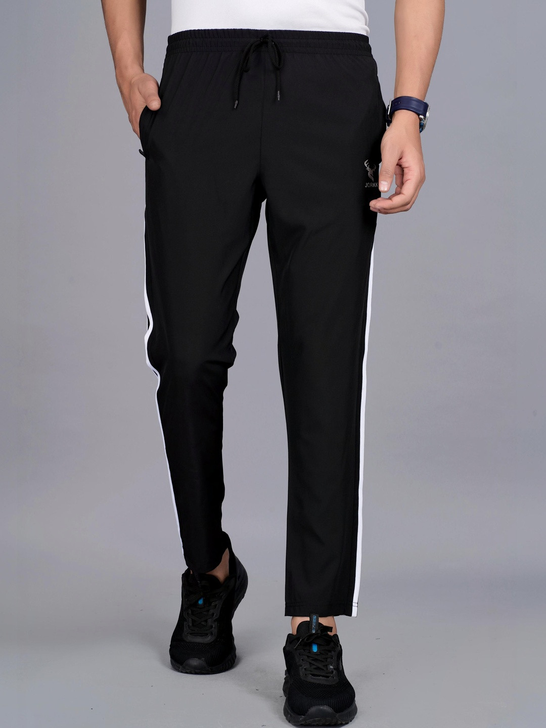 JORKK Men Regular Fit Brand Logo Training Joggers