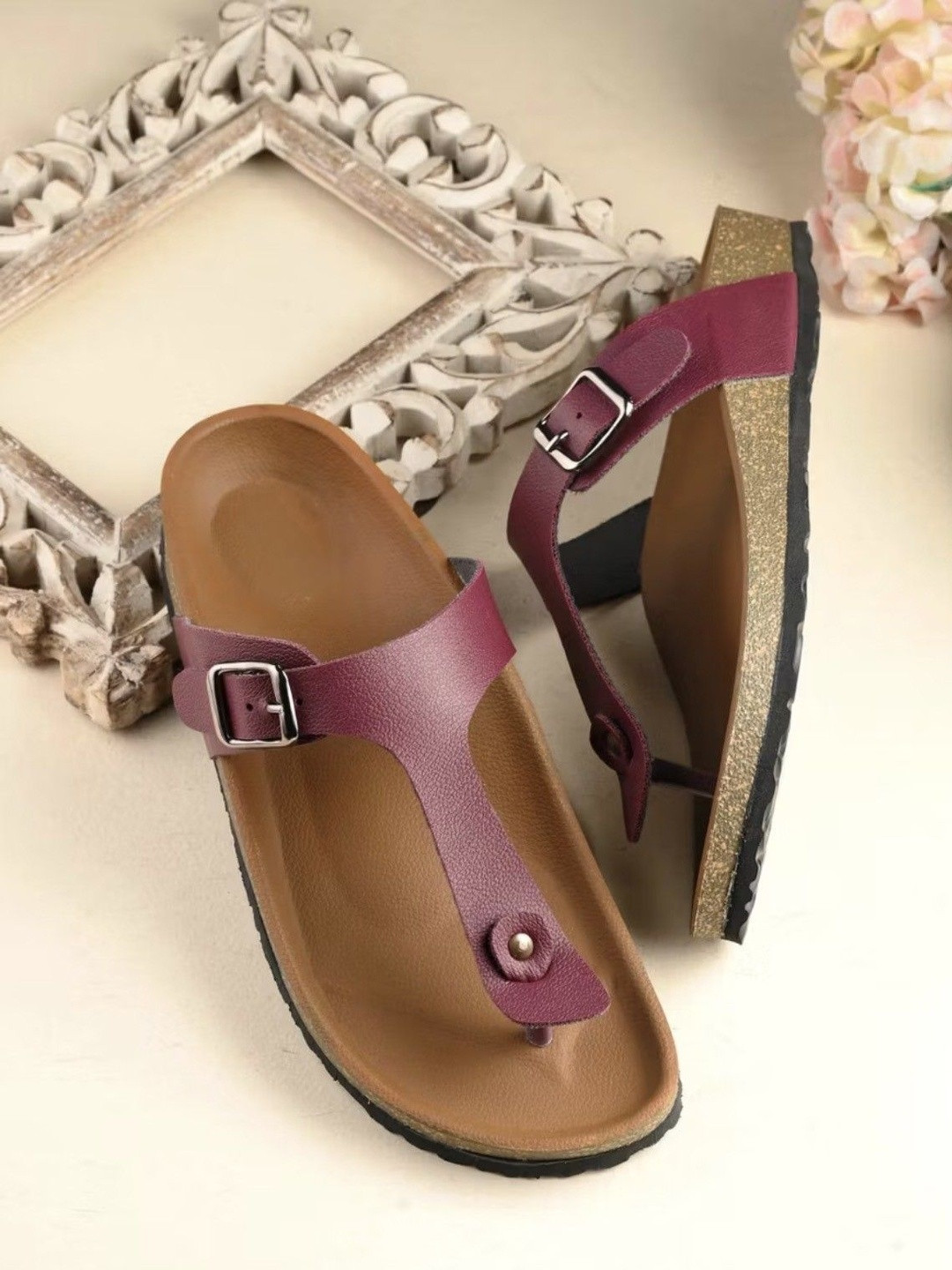 K Footlance Women PU Comfort Sandals