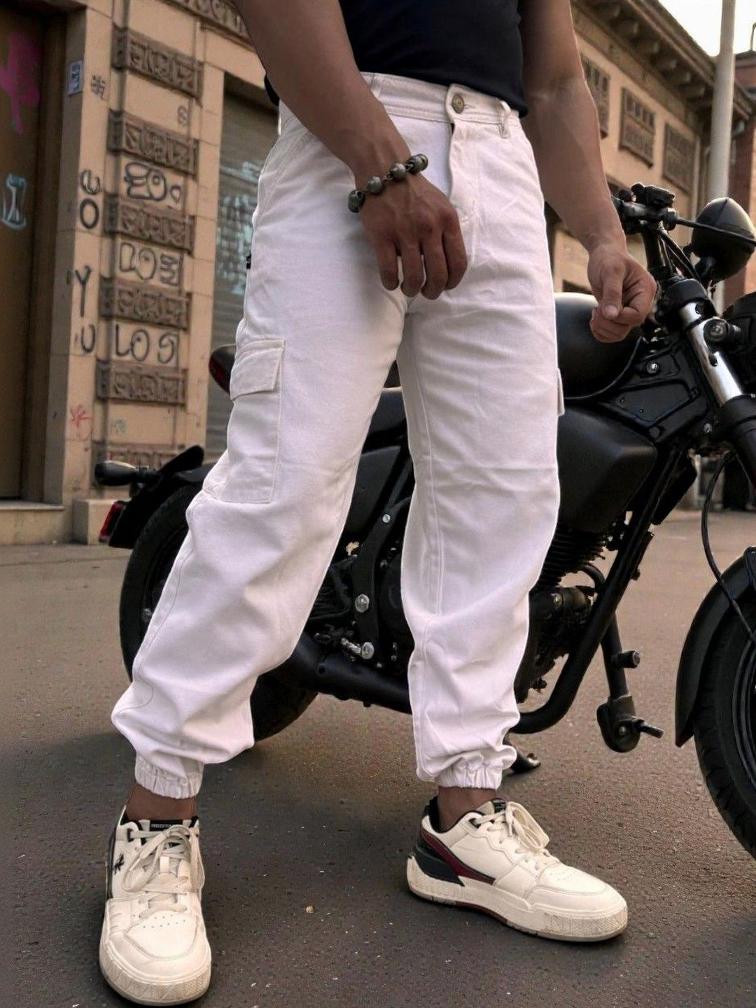 styzon Men Jogger Mid-Rise Jeans