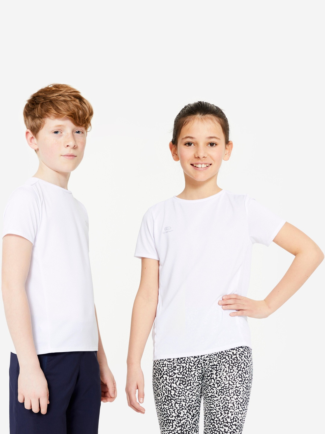 Decathlon Kids White 100 Breathable Multi-Sport T-Shirt