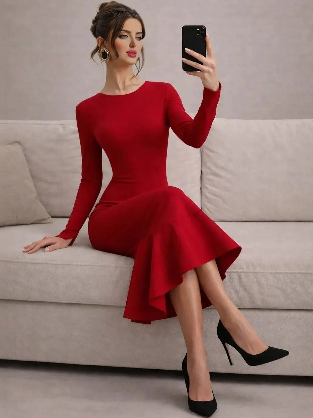 WANQUILA Sheath Midi Dress