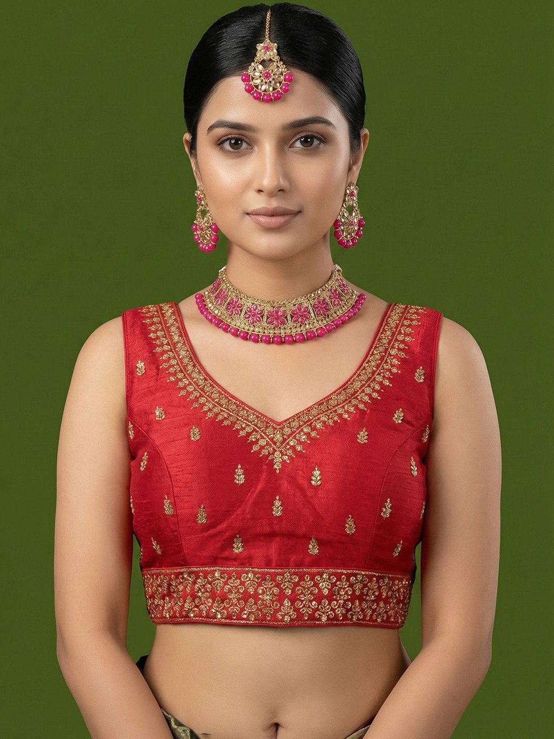 Niraha Silk Embroidered Zari Saree Blouse
