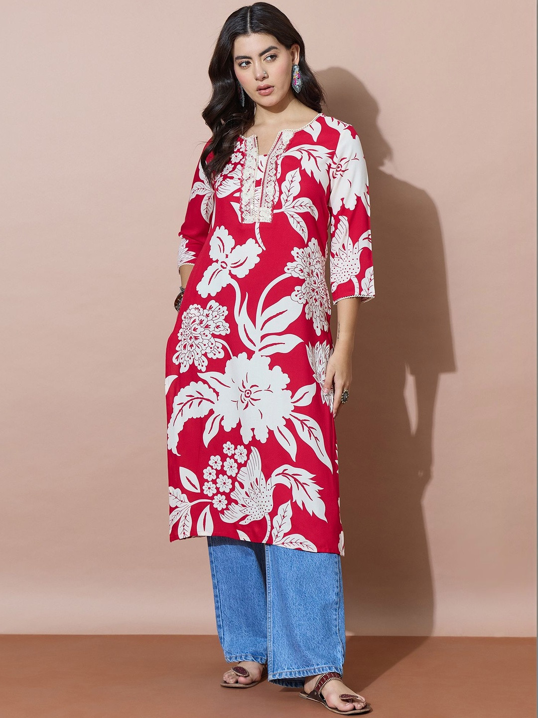 Varanga Women Floral Printed Kurta