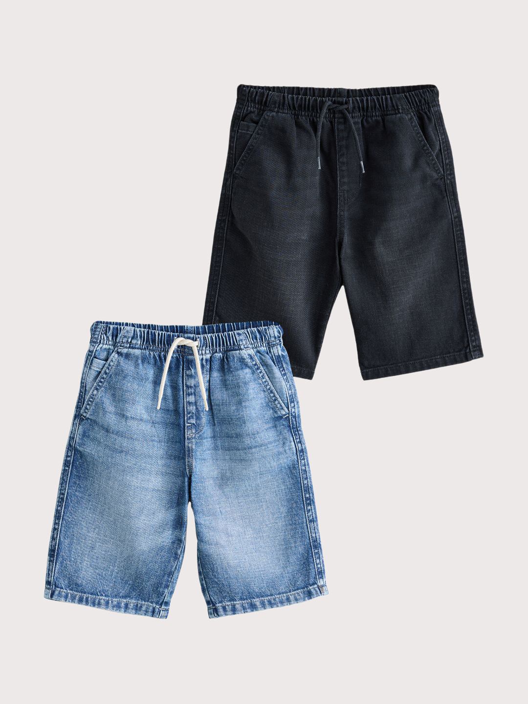 NEXT Boys Pack of 2 Washed Denim Shorts