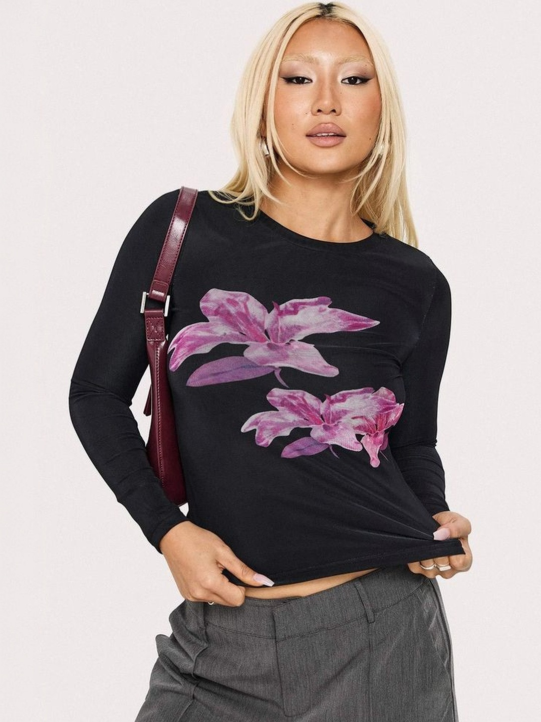 LULU & SKY Floral Print Top