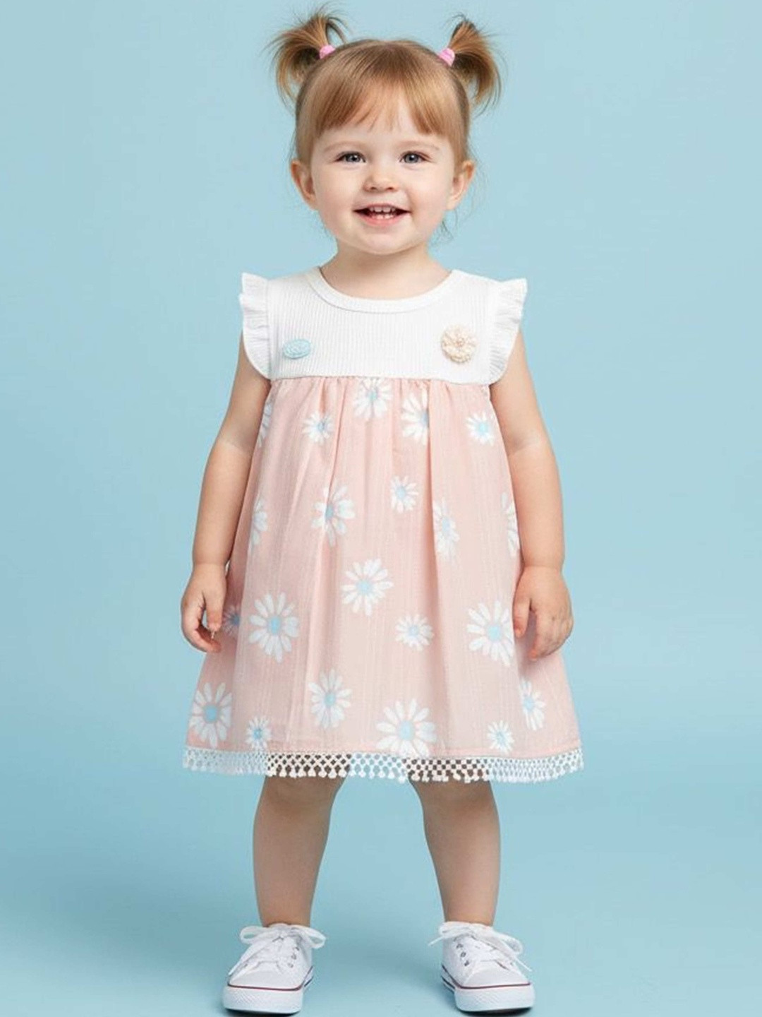 KIKO Floral Print Empire Dress