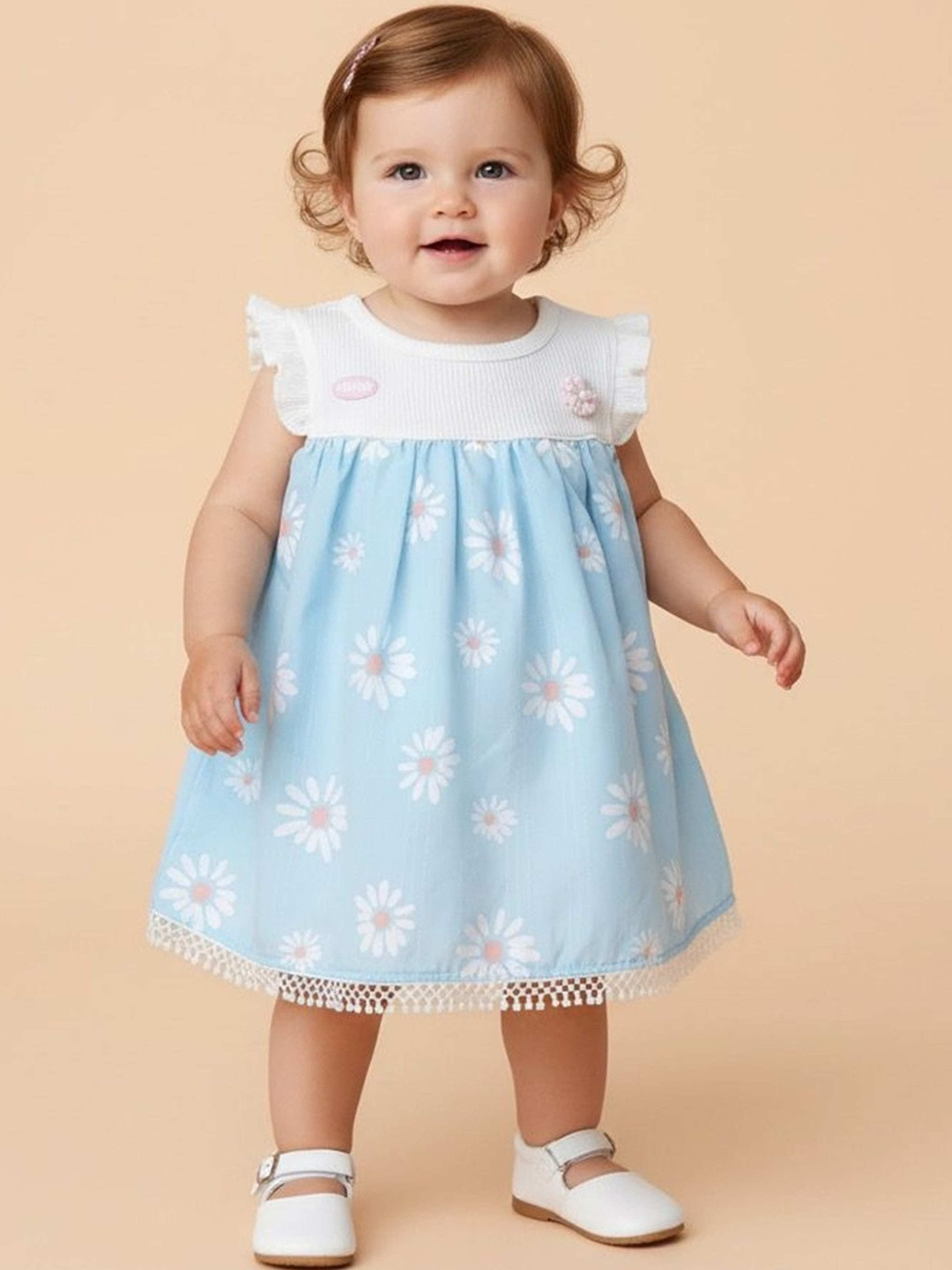 KIKO Floral Print A-Line Dress