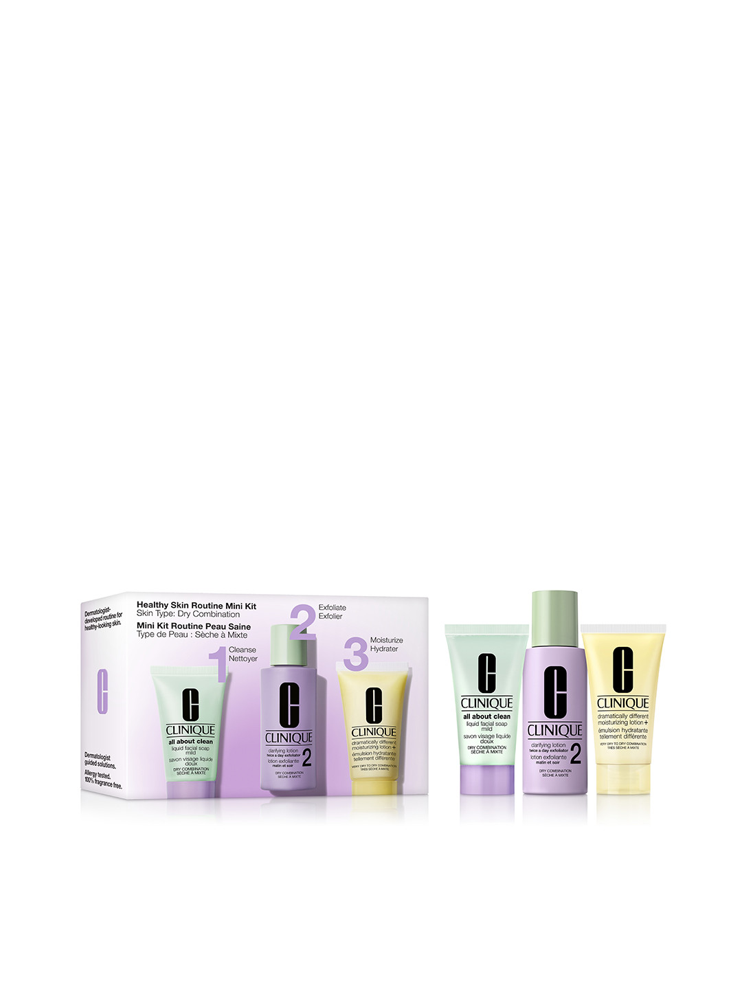 Clinique Healthy Skin Routine: Mini 3-Step Kit For Combination Oily Skin