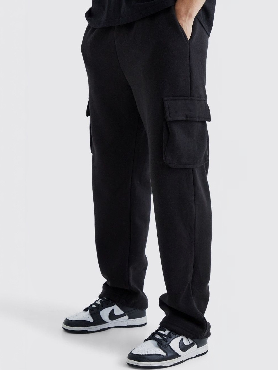 Dopestar Men Straight Fit Easy Wash Cargos Trousers