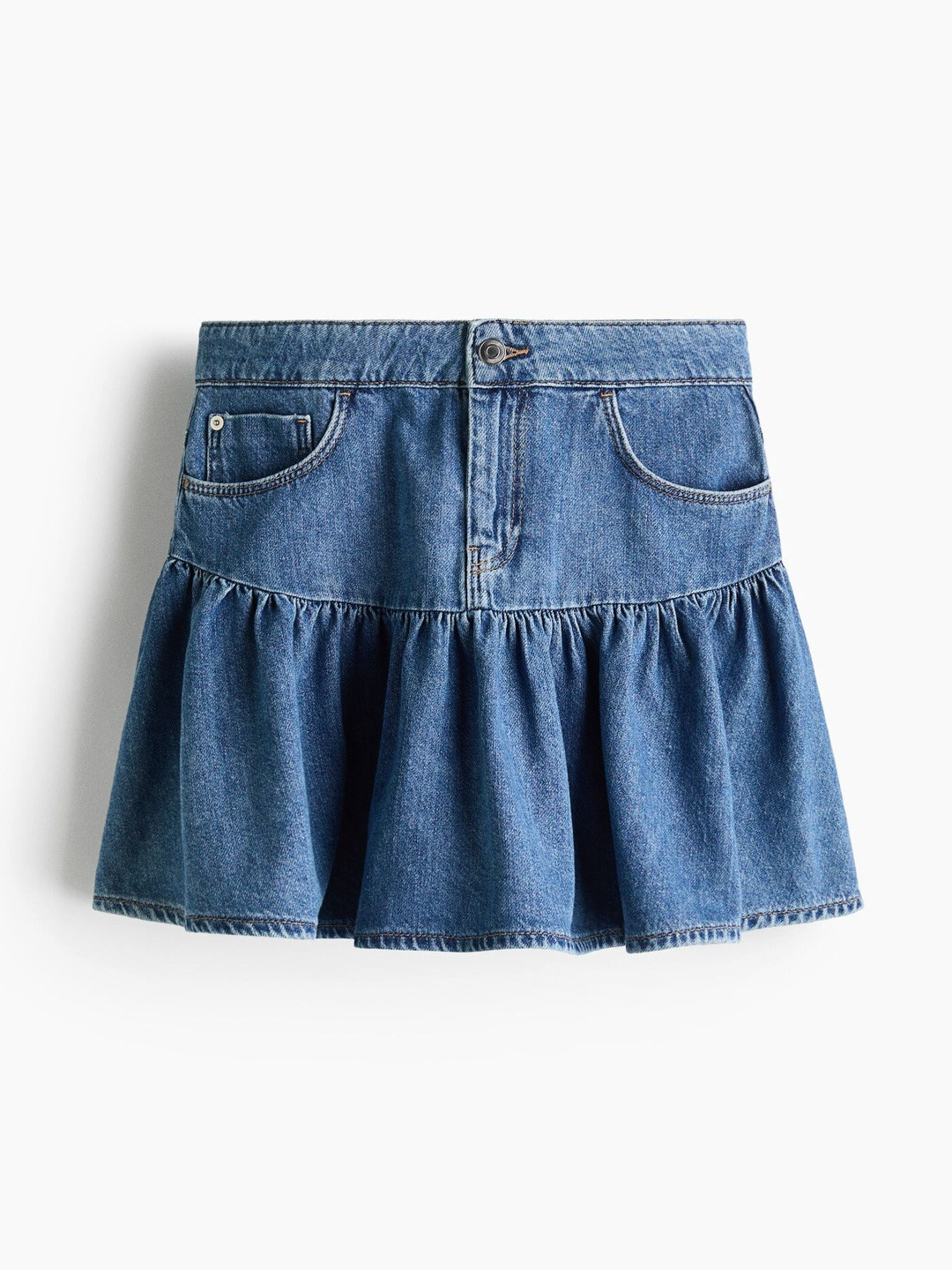 H&M Flared Denim Skirt