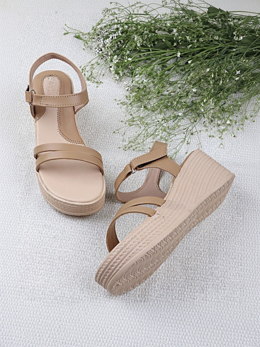 K Footlance Women PU Comfort Sandals