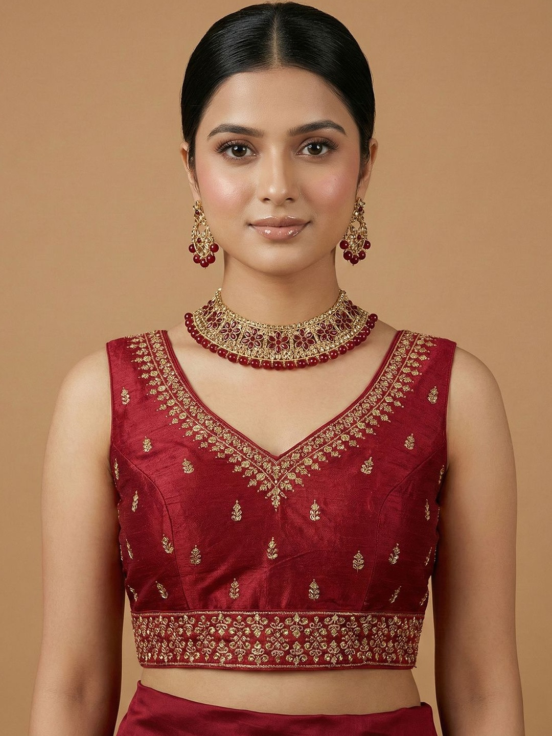 Niraha Silk Embroidered Zari Saree Blouse