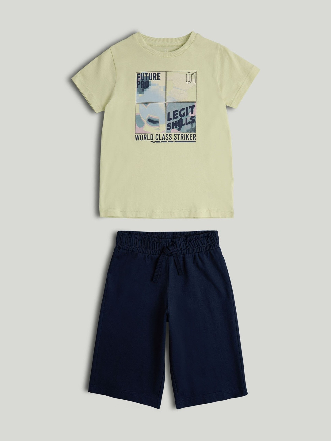 mothercare Boys Printed T-shirt with Shorts