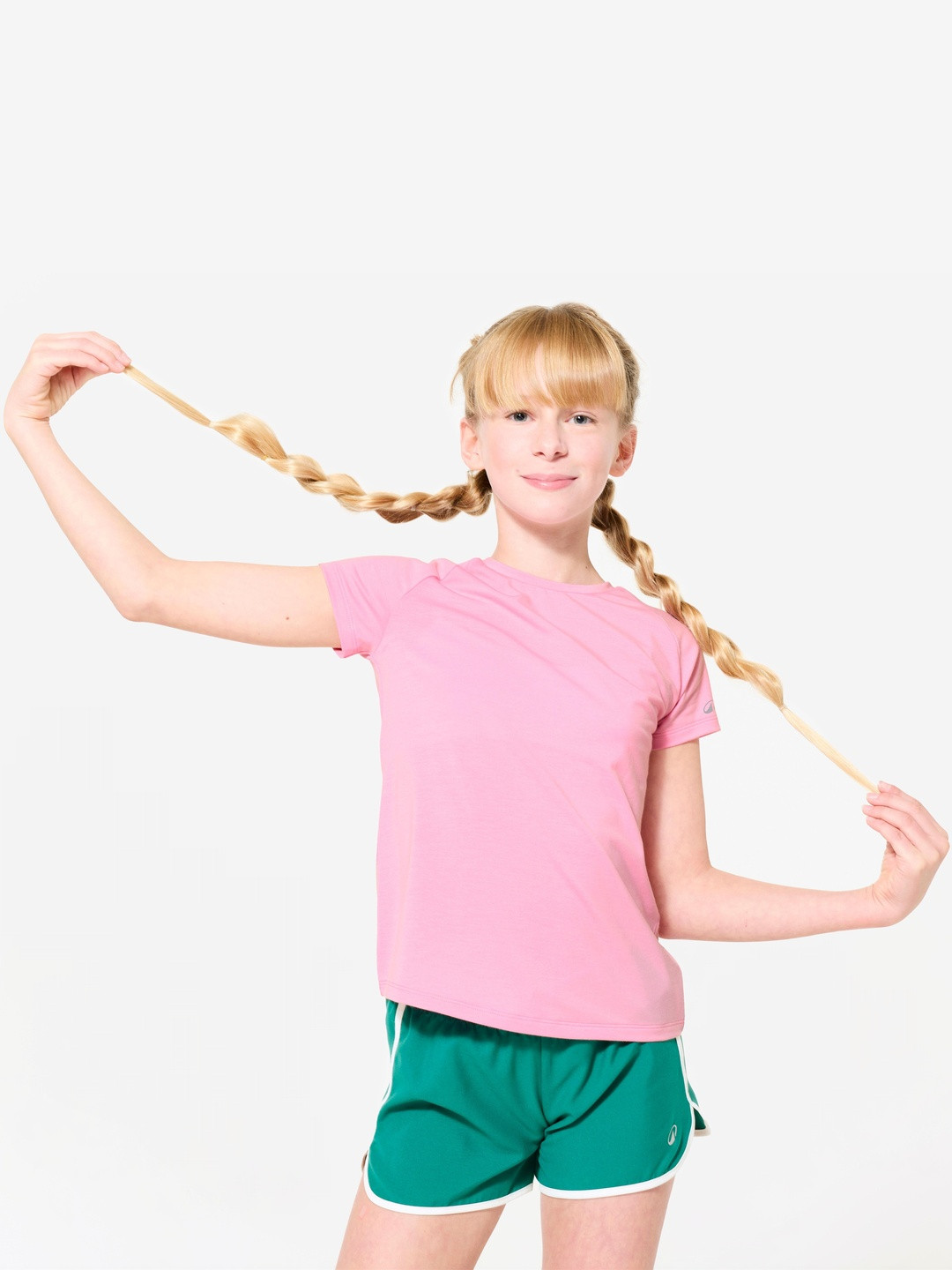 Decathlon Girls Pink S500 Breathable Multisport T-Shirt
