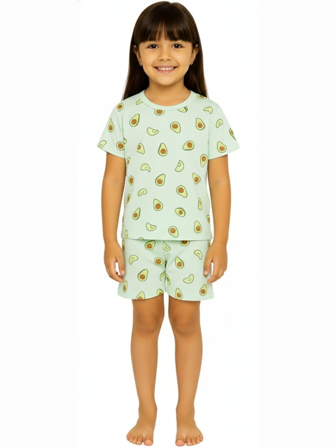 Tiny Hugs Girls Printed Night suit