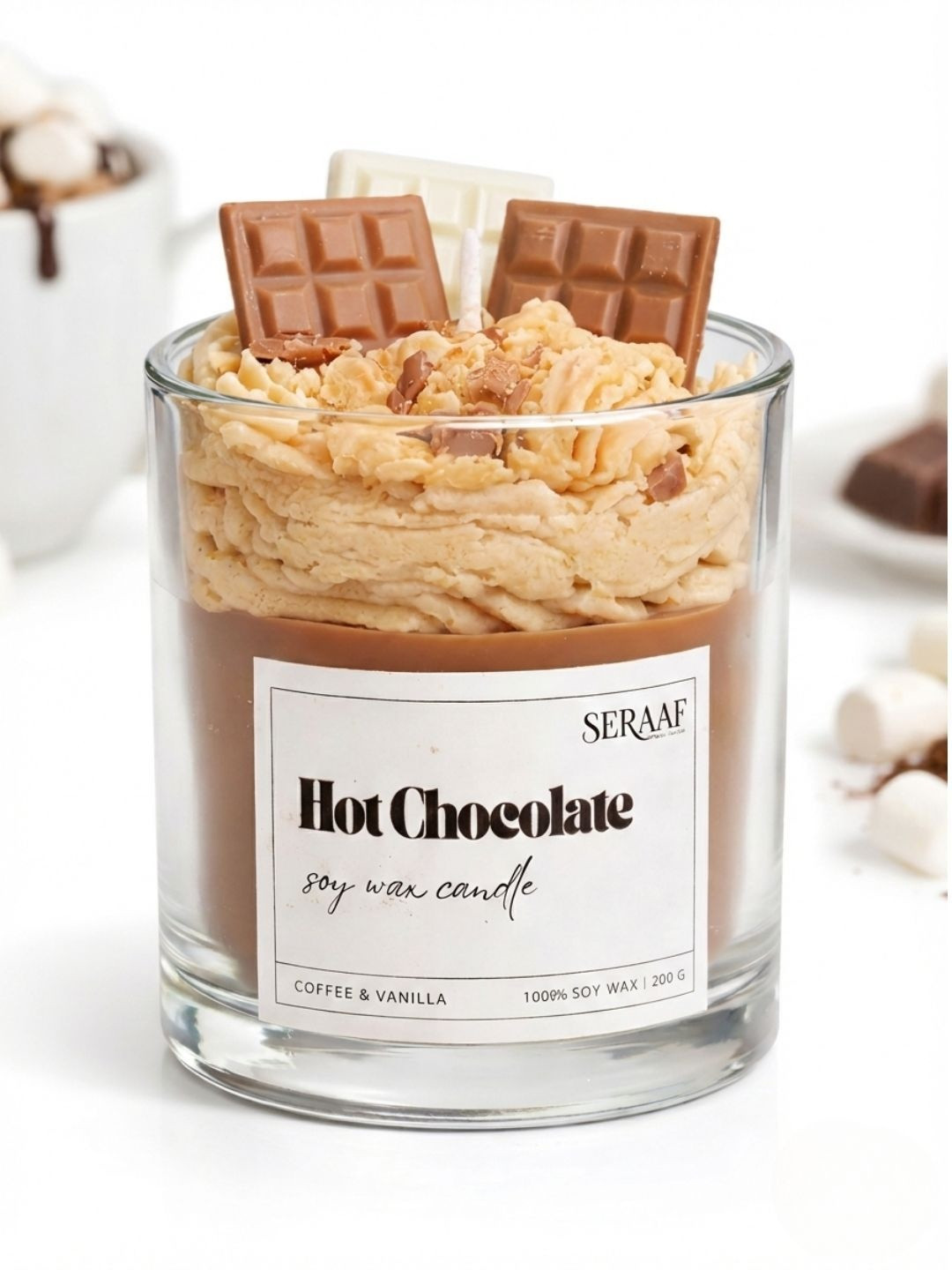 SERAAF Brown & Brown 1 pieces Jar Candle