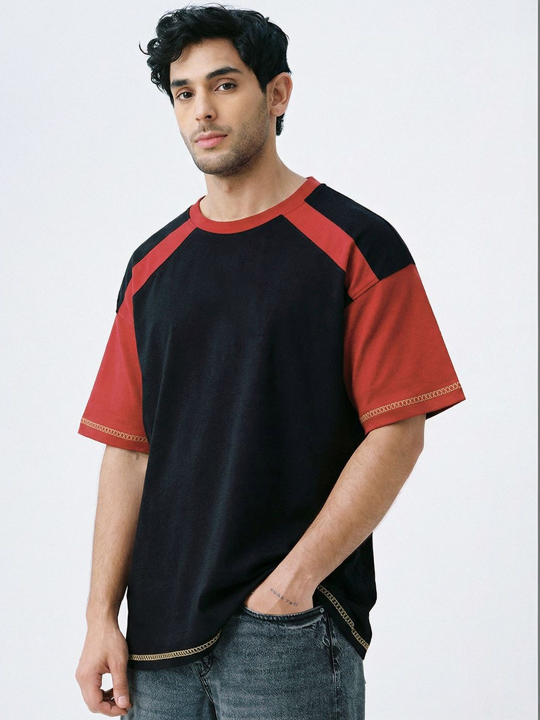 Crazymonk Plain Conquerors Will Cotton Round Neck Short Sleeves Relaxed Fit T-shirt