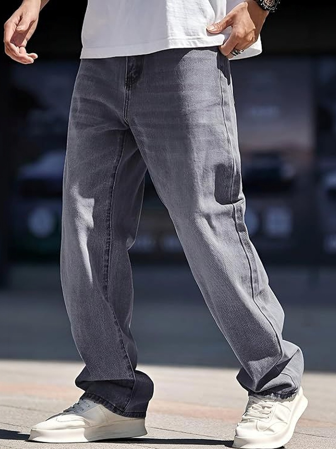 BAESD Men High-Rise Light Fade Stretchable Jeans