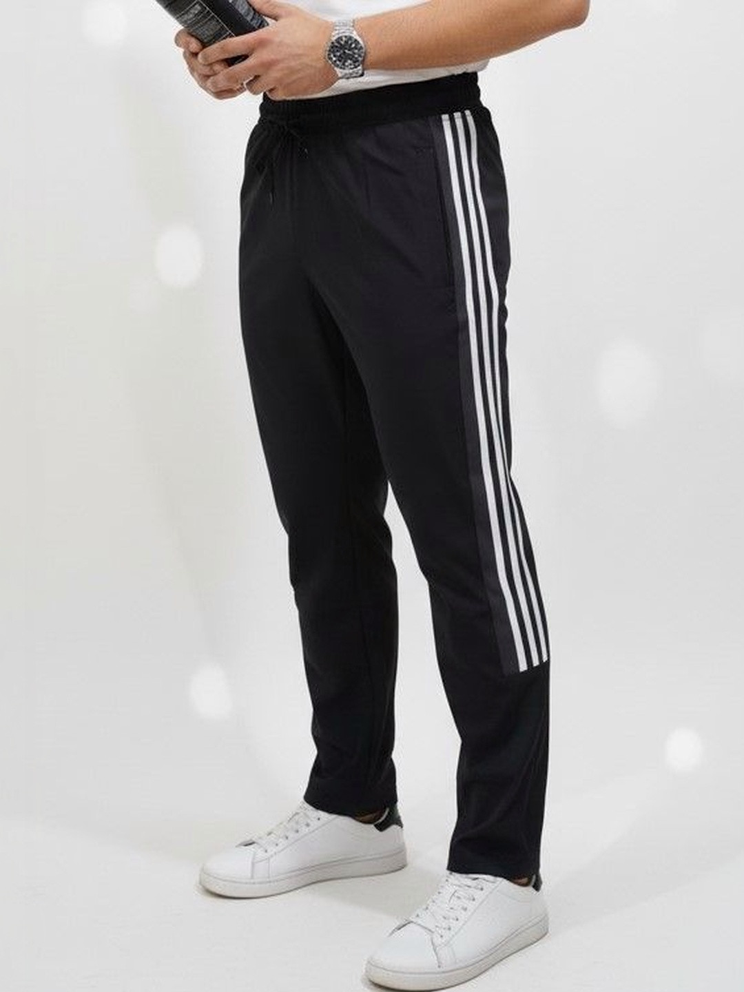 JORKK Men Relaxed Fit Striped Training Track Pants