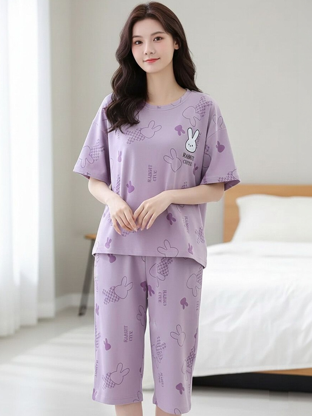 GEBET Women Printed Night suit