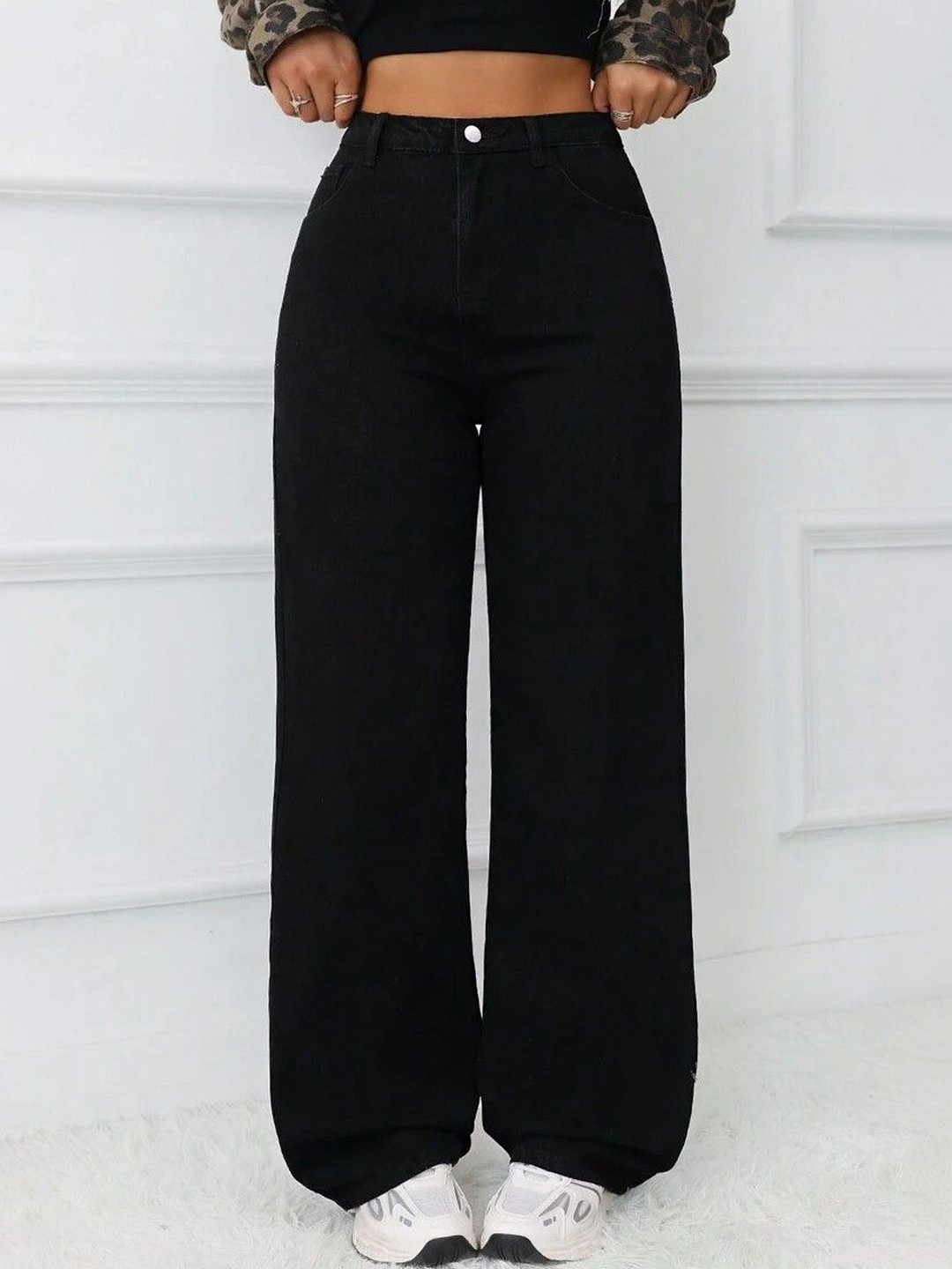DENIMLOOK Women Flared High-Rise Stretchable Jeans