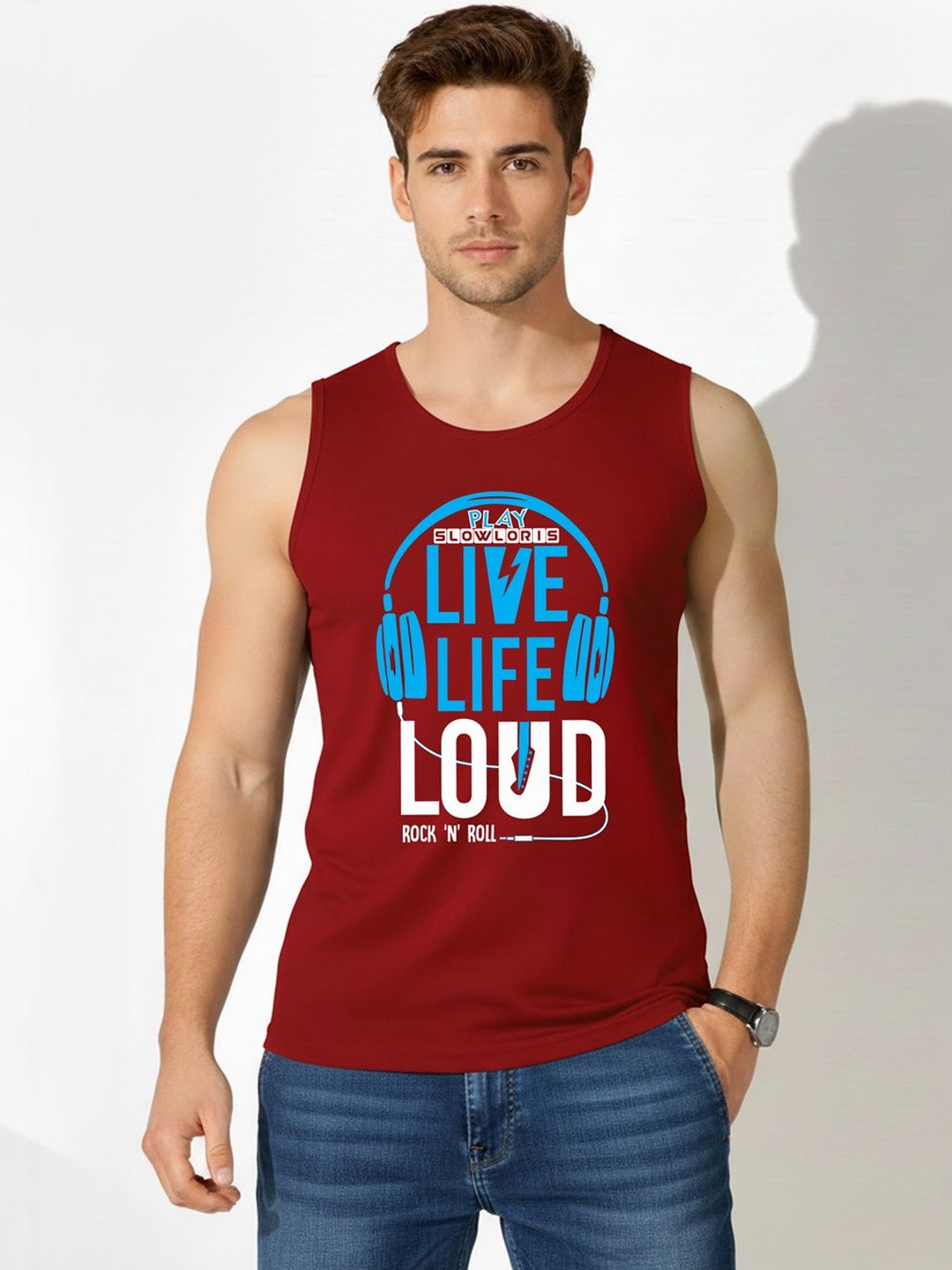 MINISTRY OF FRIENDS Printed Assorted Cotton Blend Tank