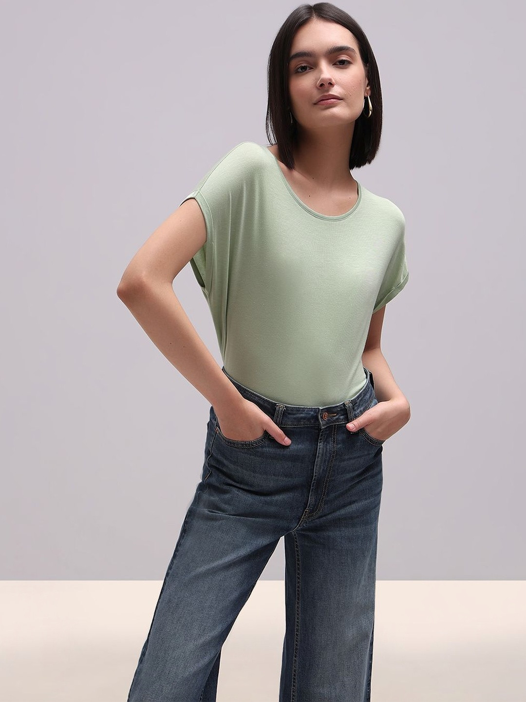 Vero Moda Women Drop-Shoulder Sleeves T-shirt
