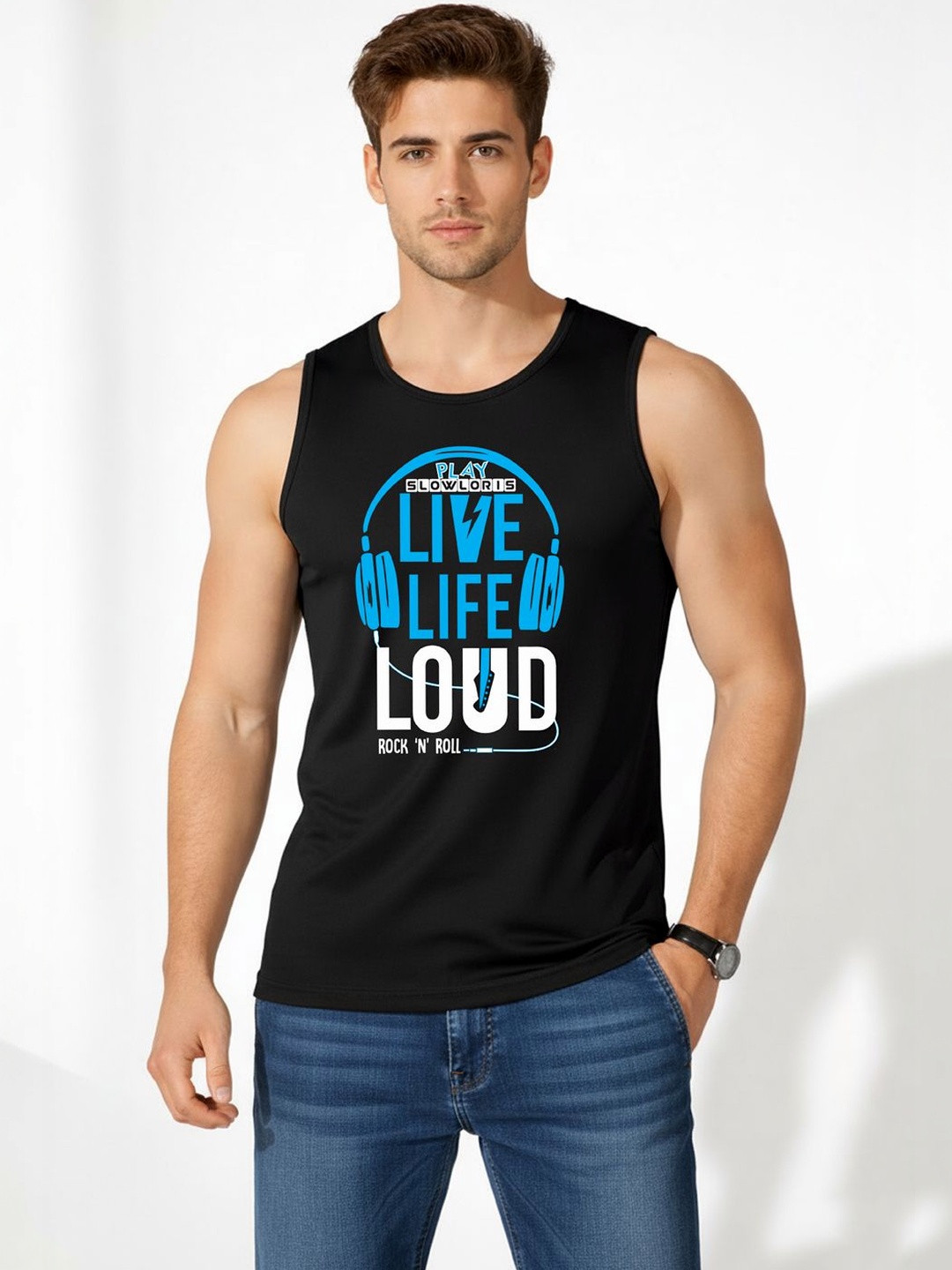 MINISTRY OF FRIENDS Printed Assorted Cotton Blend Tank