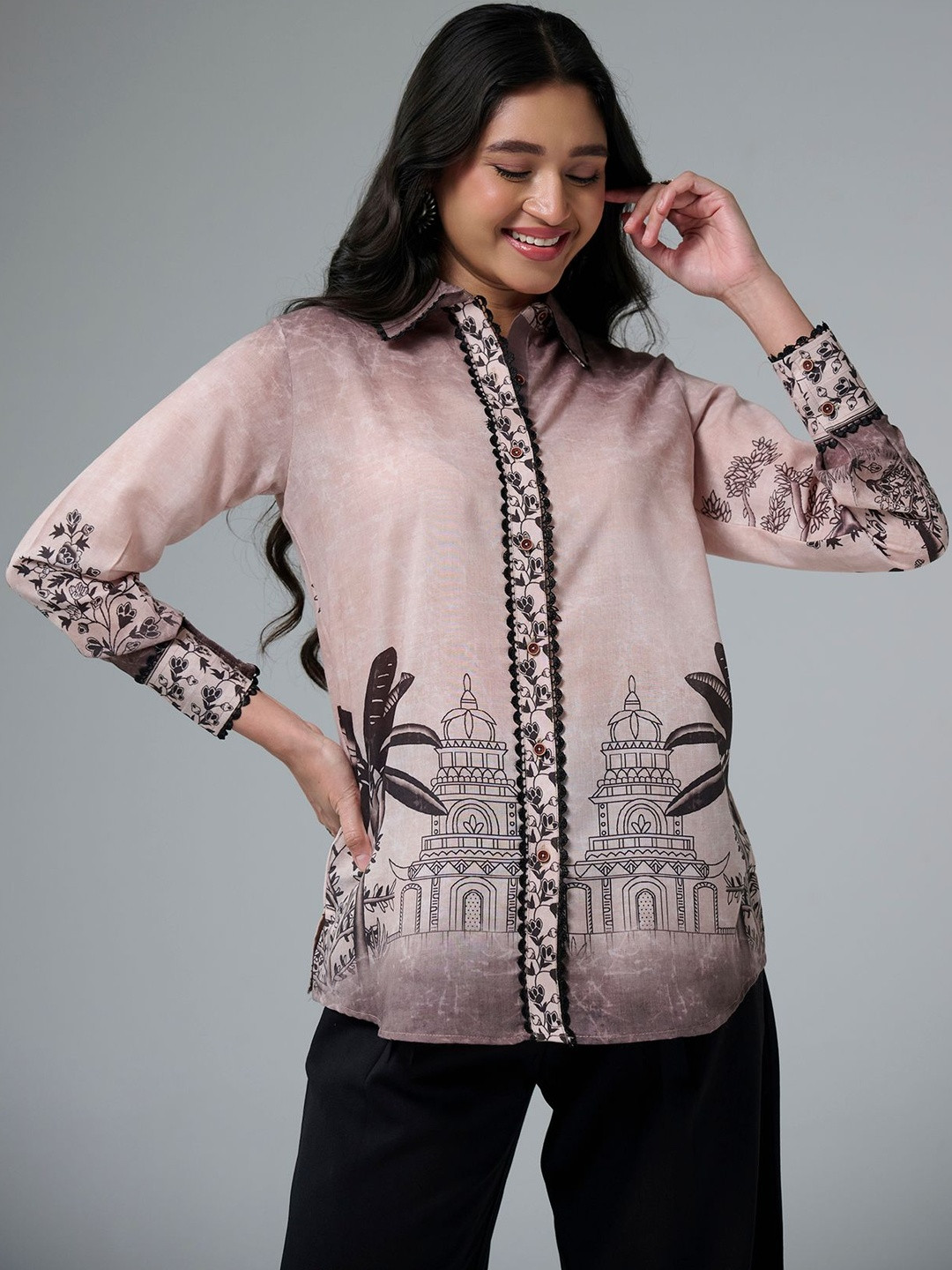 Ekana Women Premium Printed Casual Shirt
