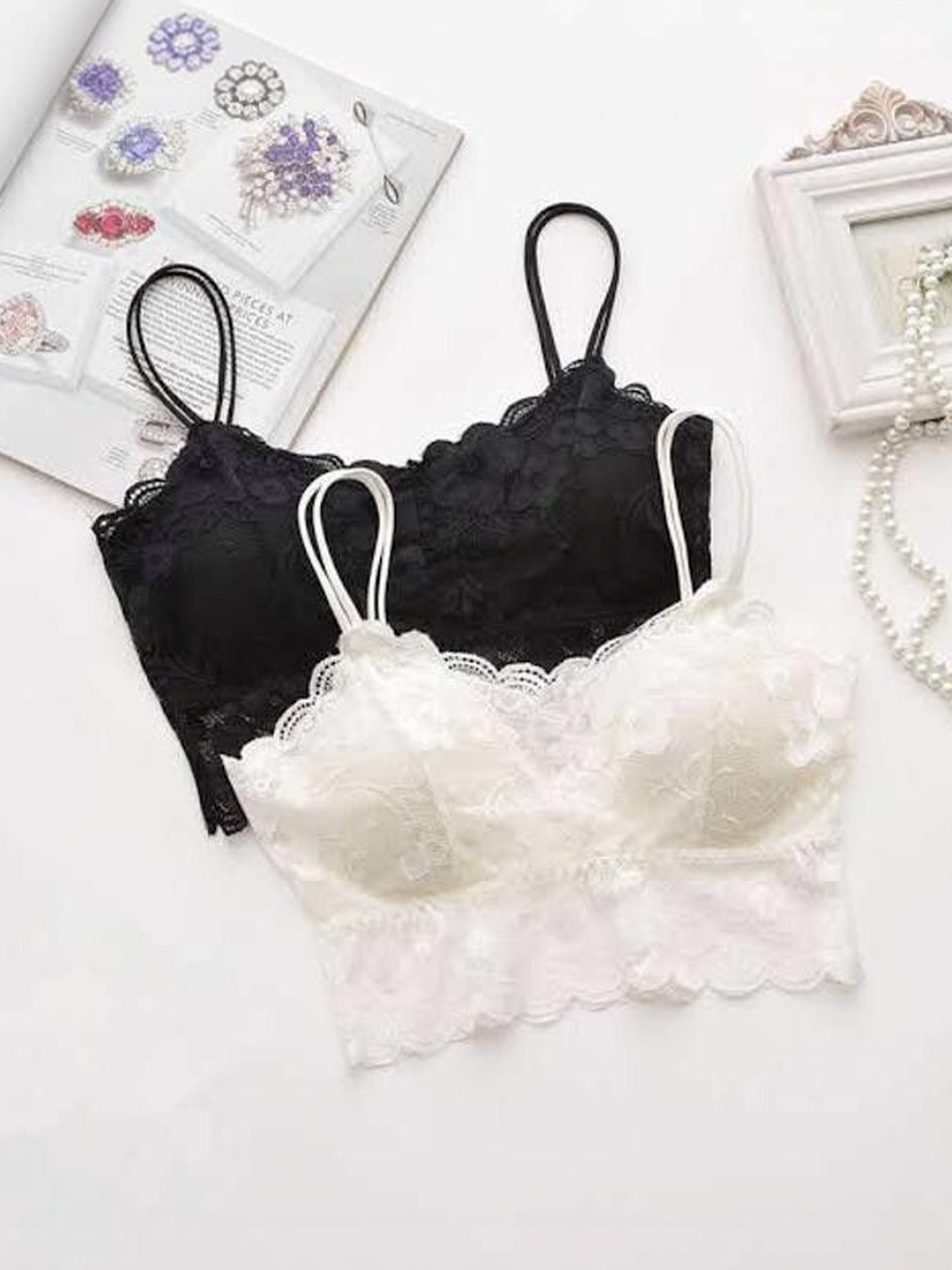 STORESHINE Bralette Bra Half Coverage Underwired Lightly Padded