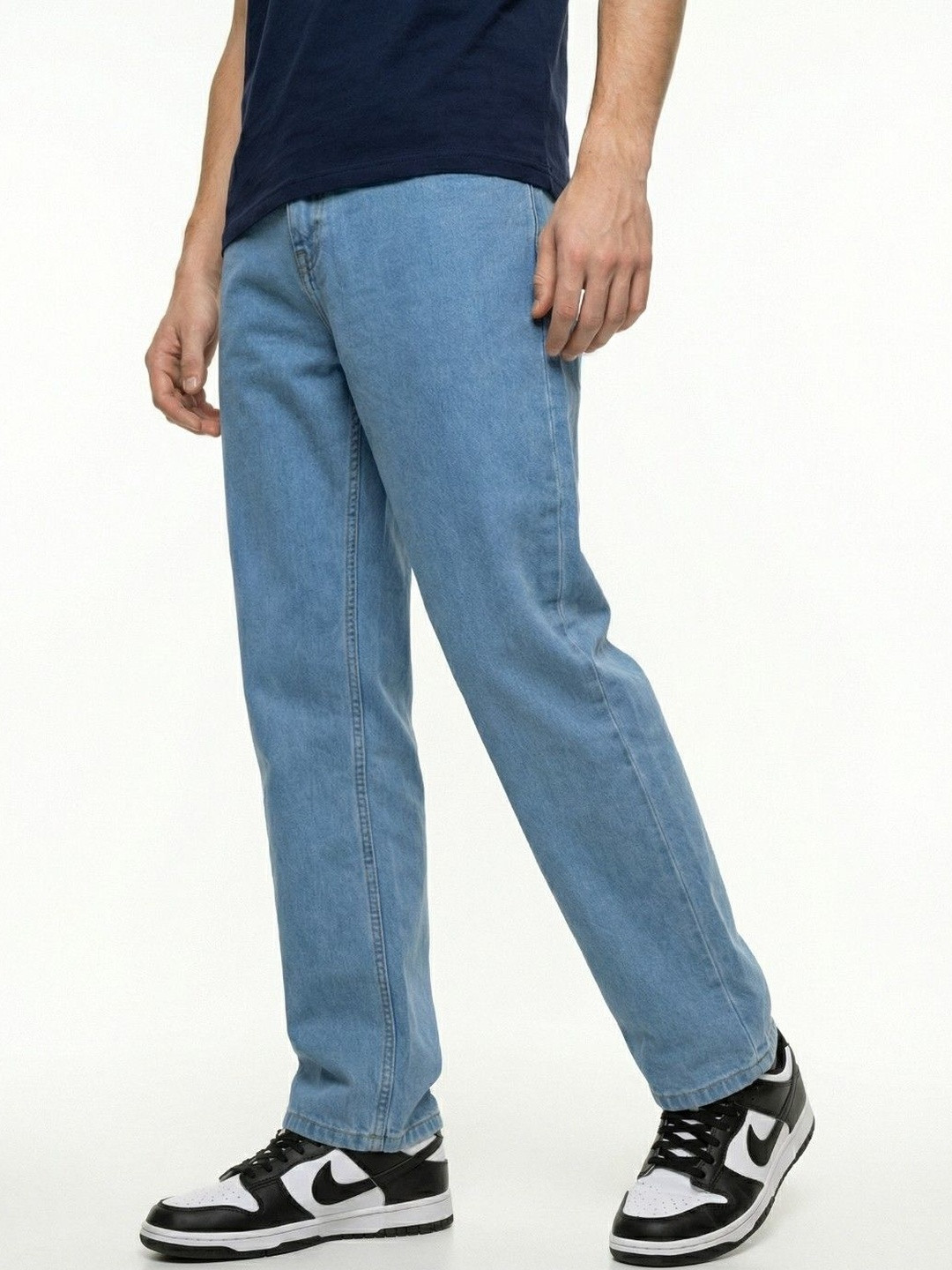 glitchez Men Classic Regular Fit Mid-Rise Stretchable Jeans