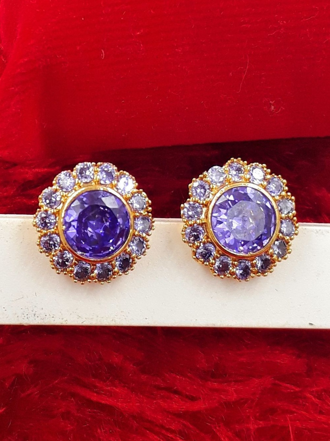 Anujeet Fashion Hub Floral Studs Earrings