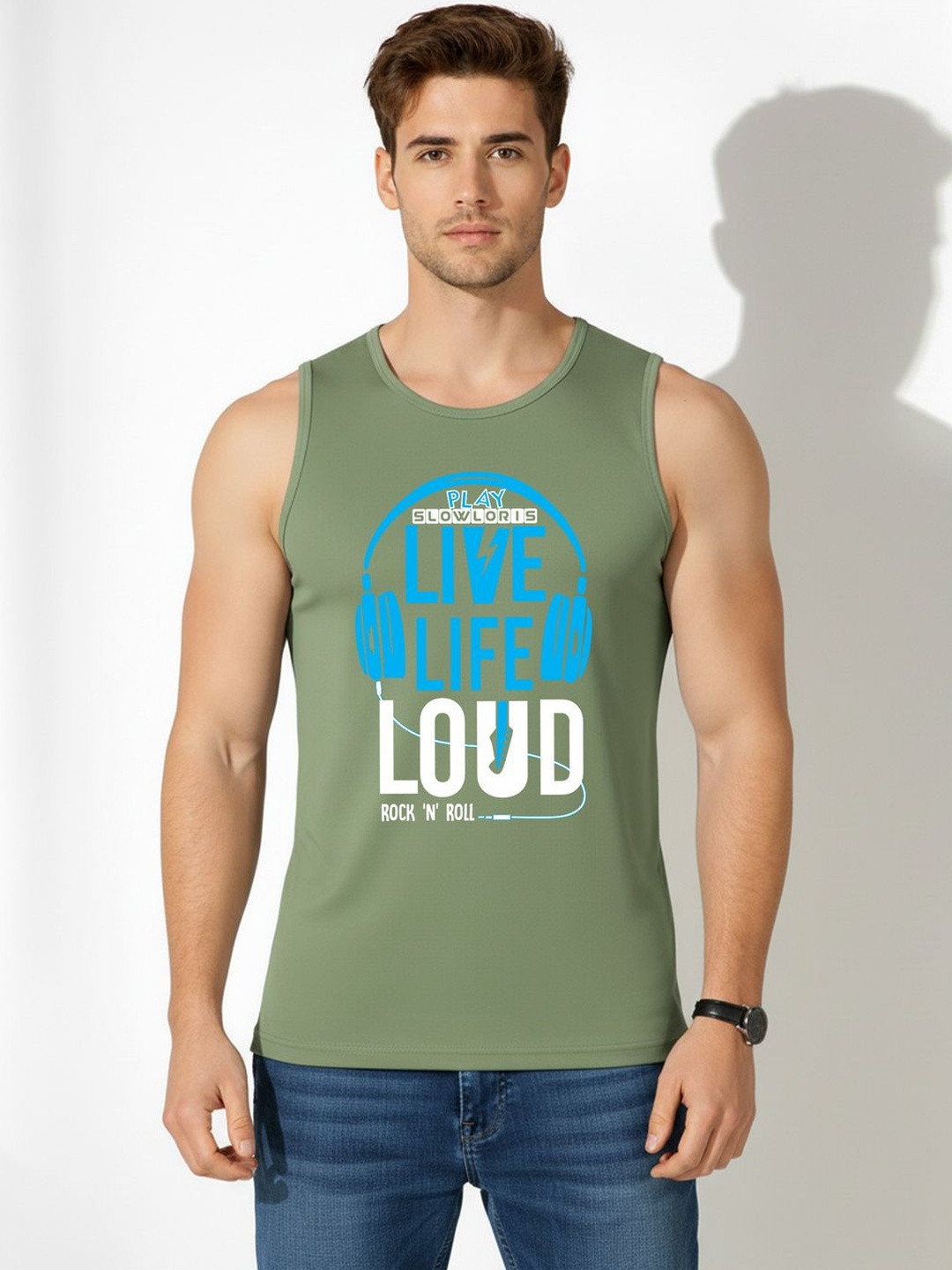 MINISTRY OF FRIENDS Printed Assorted Cotton Blend Tank