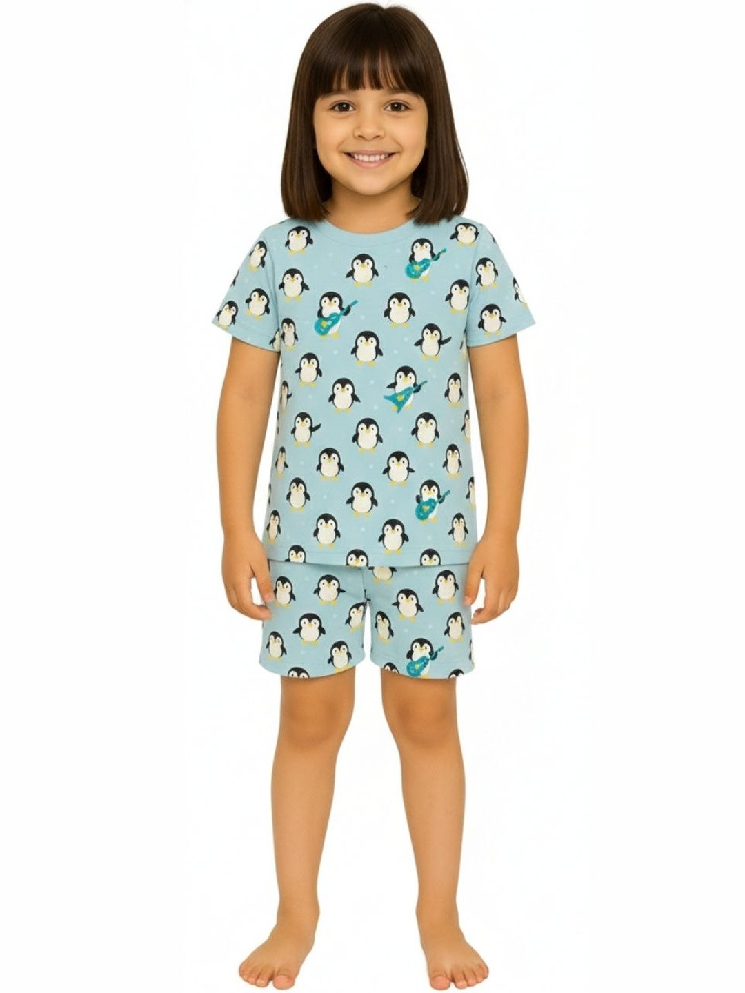 Tiny Hugs Girls Printed Night suit