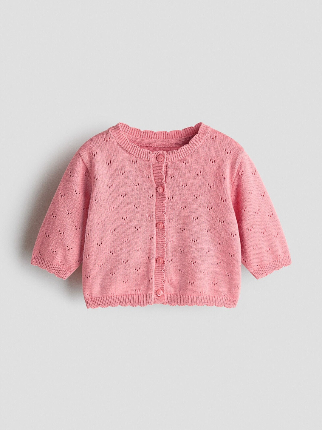 H&M Cotton Pointelle Cardigan