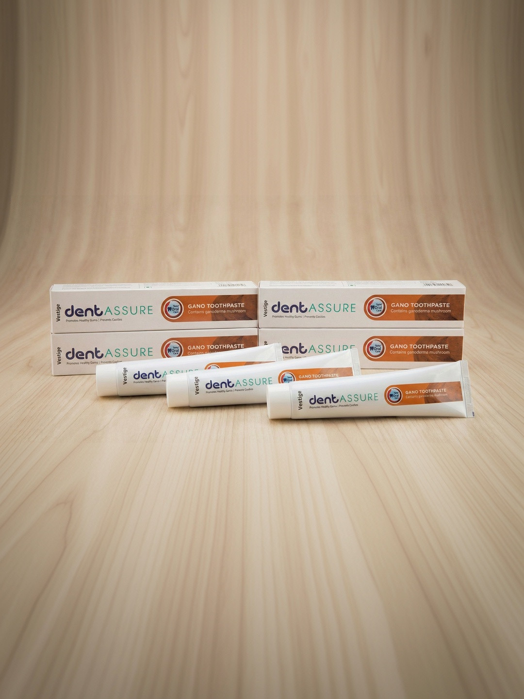 Vestige Set Of 3 Dentassure Gano Toothpaste - 100 g Each