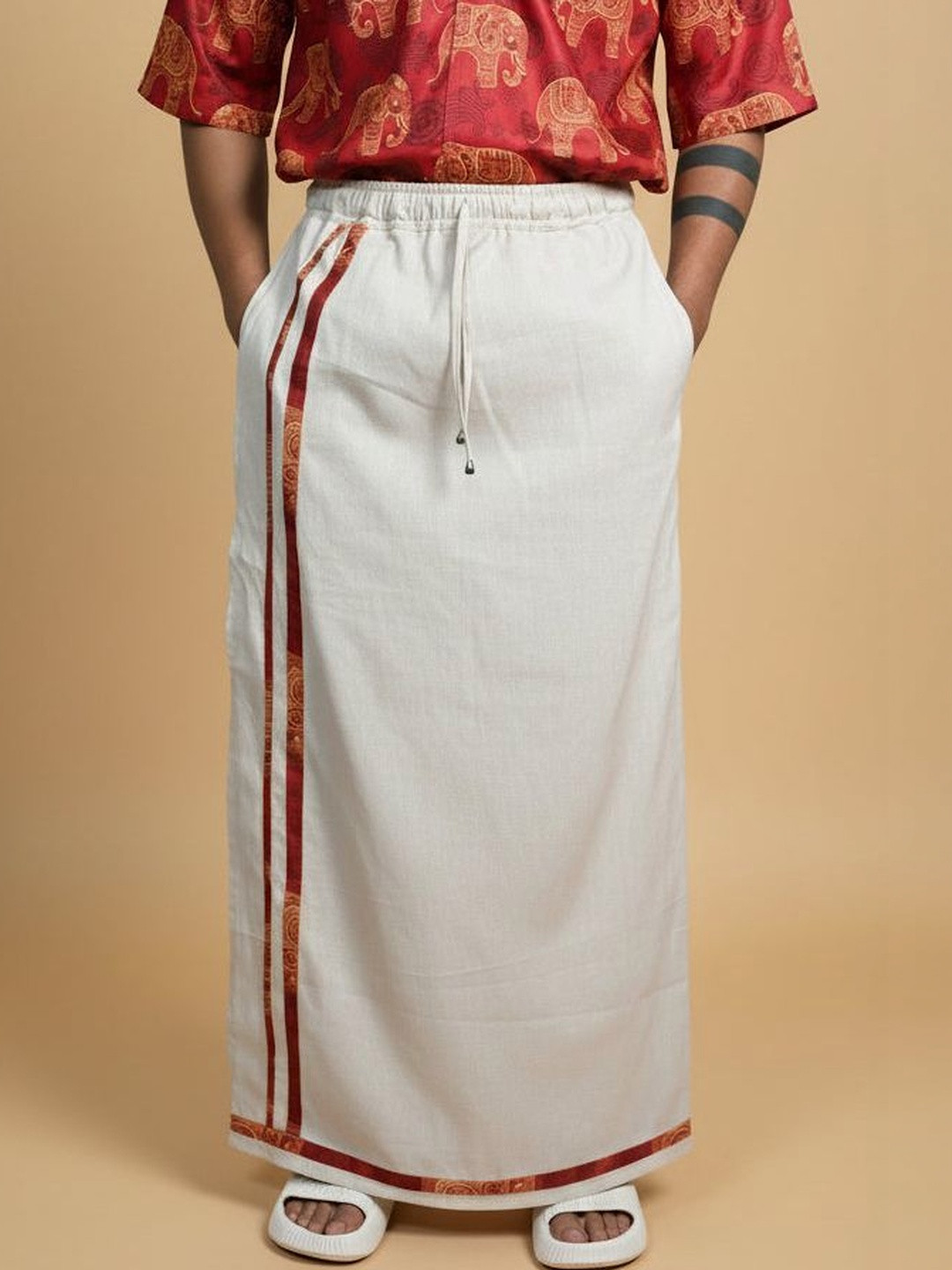 NIRMAL ONLINE Striped Pure Cotton High-Rise Lungi