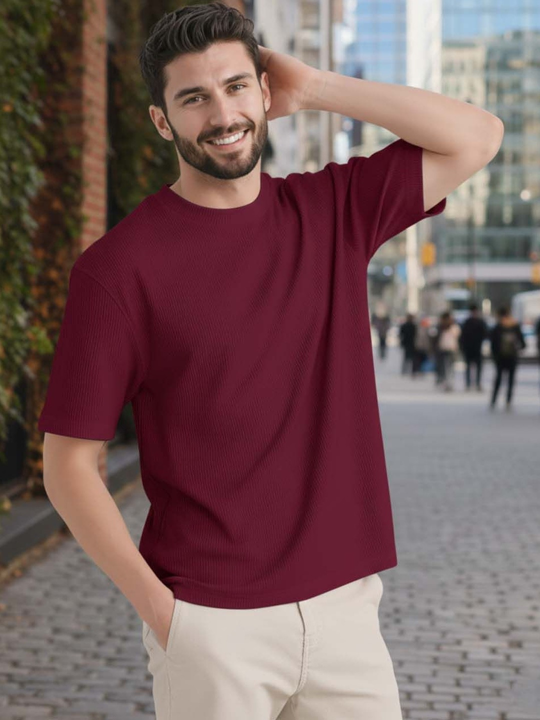 GENZILOOKS Men Organic Cotton T-shirt