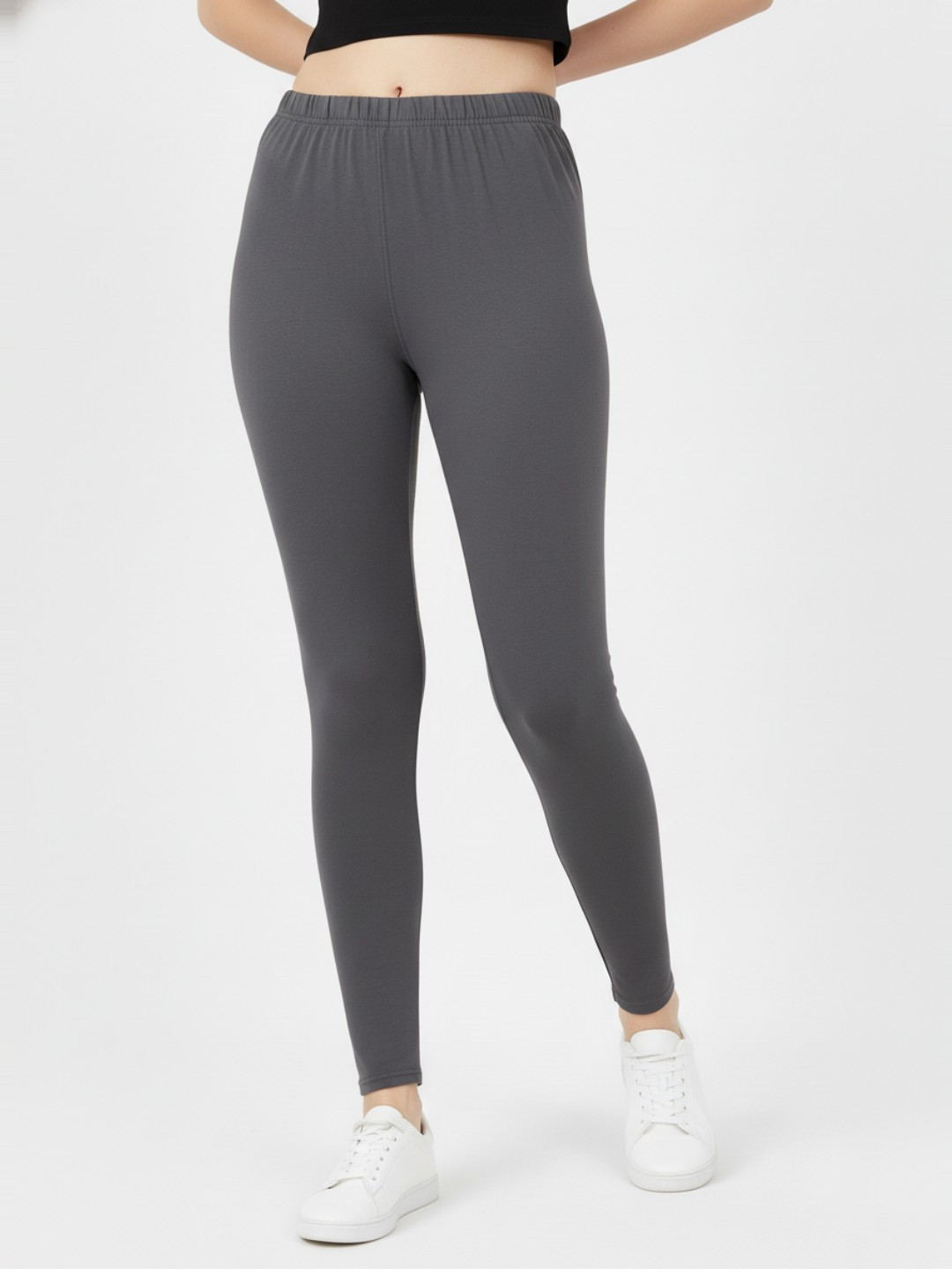 AIOQ Pure Cotton Ankle Length Leggings