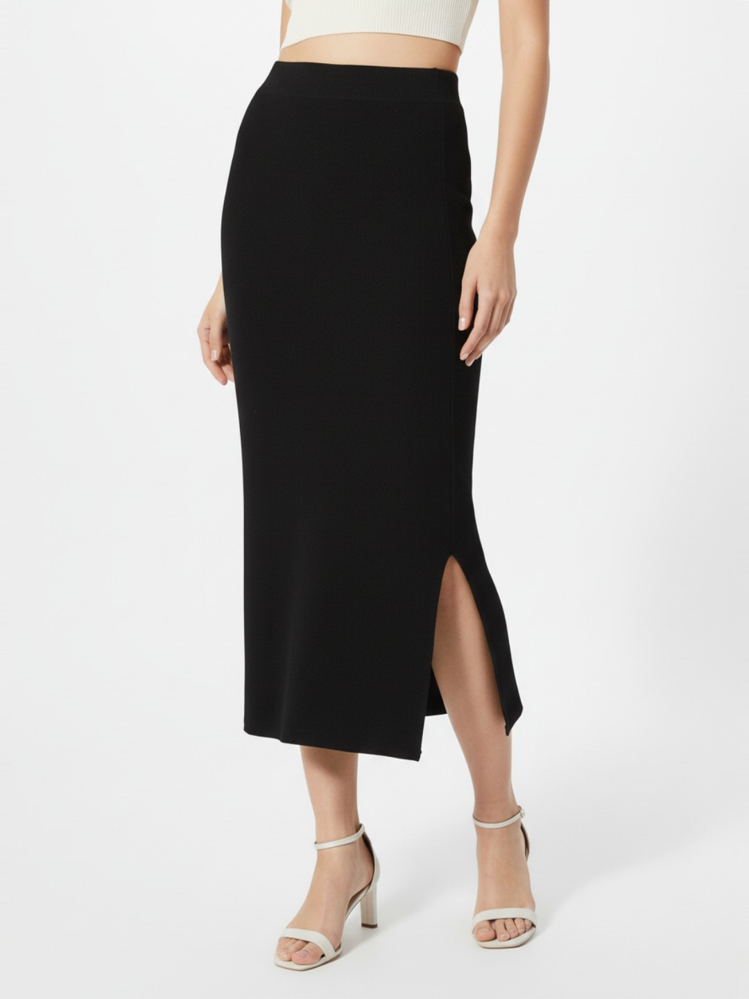 AIOQ Pencil Midi Skirt