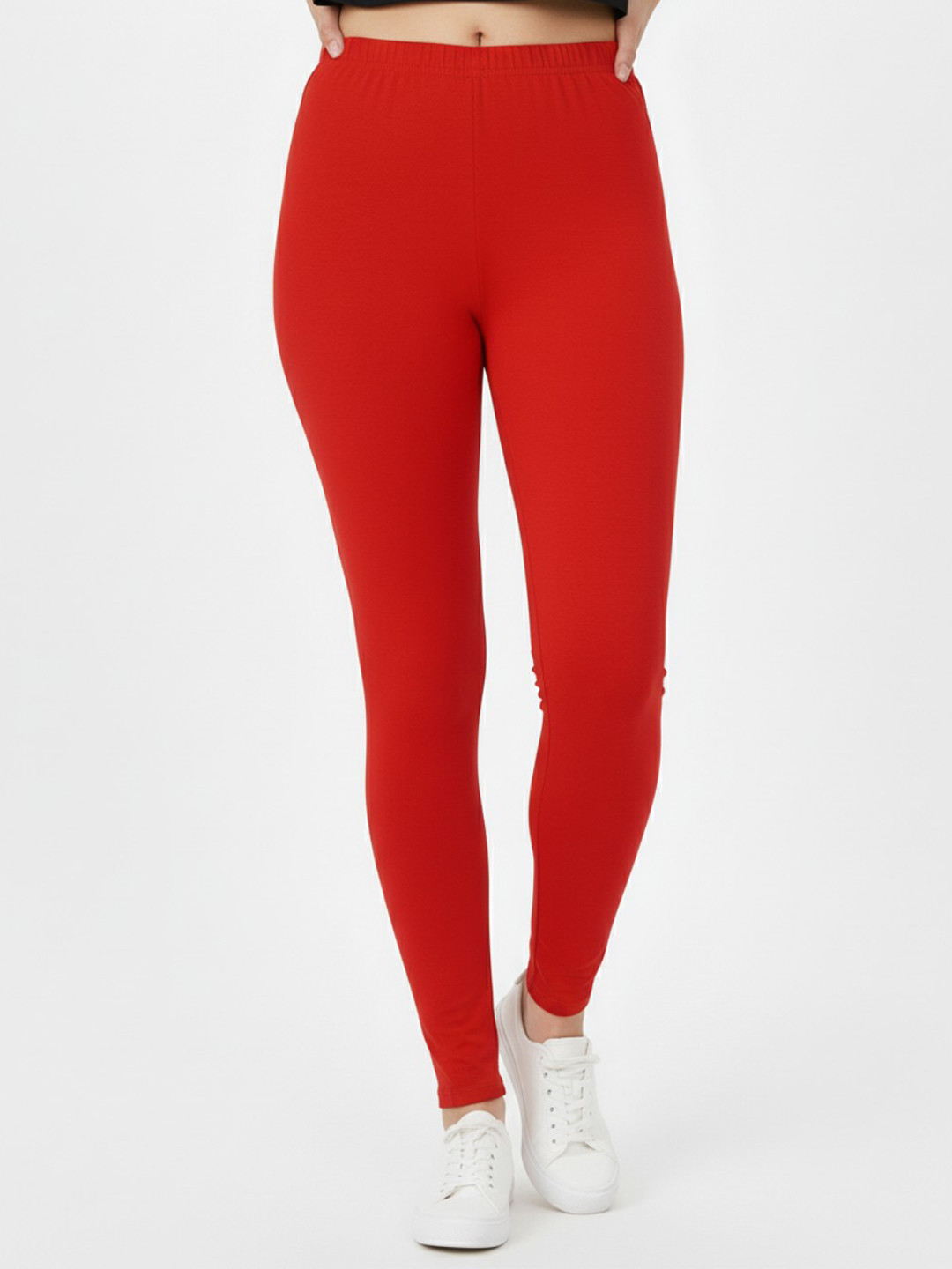 AIOQ Pure Cotton Ankle Length Leggings