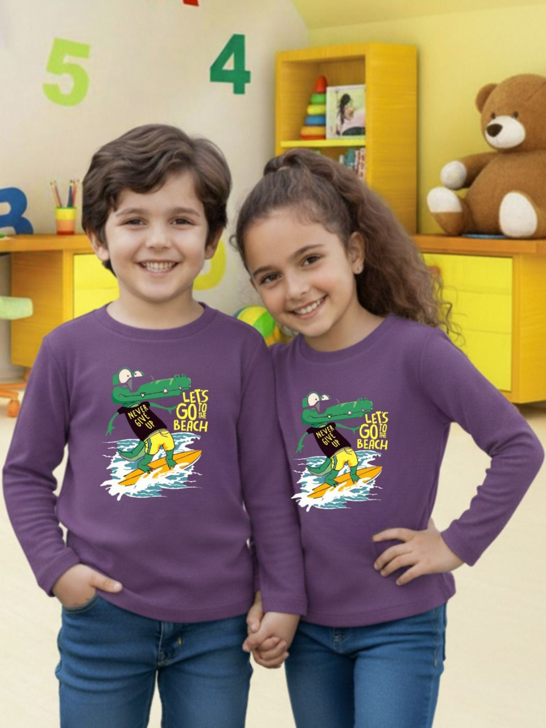 Rigo Kids Typography Printed T-shirt